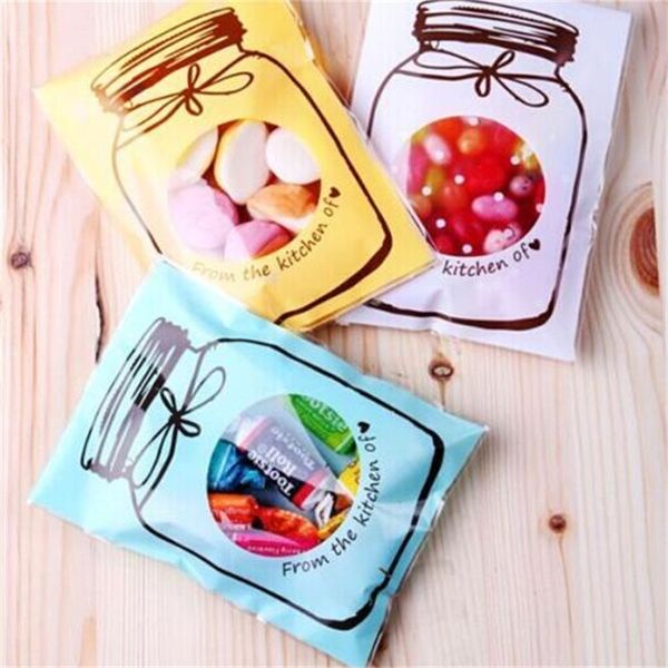 

bottle style candy bag multi colors lovely pattern biscuit bags white yellow blue sample packing sack 2 6nt l1