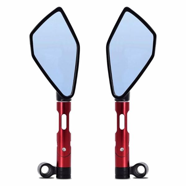 

motorcycle accessories universal rearview mirror aluminum alloy diamond pentagonal reflective back mirror universal cnc
