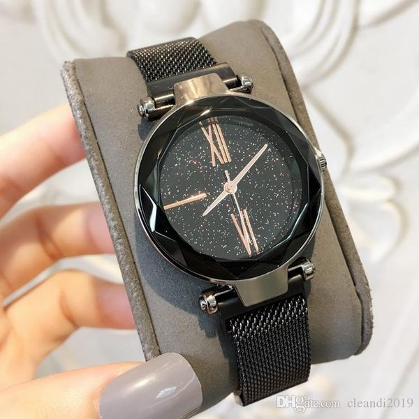 

2019 брендовые женские часы мода роскошь сталь известный дизайн relojes de marca mujer lady dress часы магнит пряжка фиолетовый цвет бесплат, Slivery;brown