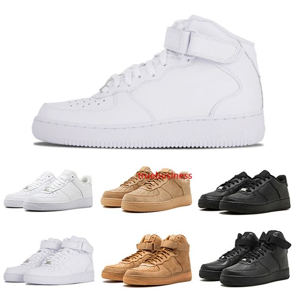 

новые кроссовки человек женщин один 1 низкий высокий белый оранжевый пшеничный мужские кроссовки скейтборд спорт кроссовки обувь 36-45