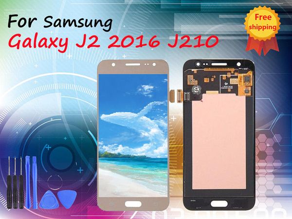 

original lcd replacement for samsung j210 j2 2016 lcd display touch screen digitizer assembly replacement with dhl shipping