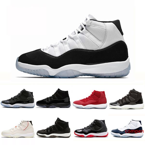 

concord high 45 11 xi 11s cap and gown prm heiress gym red chicago platinum tint space jams men basketball shoes designer sports sneake84#