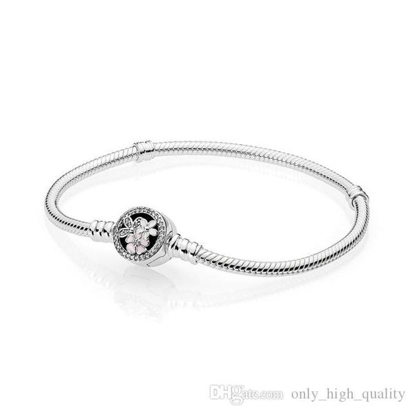 

original 925 silver standard popular three flower bracelet, suitable for women to wear at parties, Golden;silver