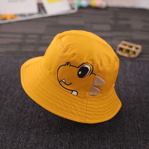 

children's hat spring and summer thin section baby sun hat korean leisure, Yellow