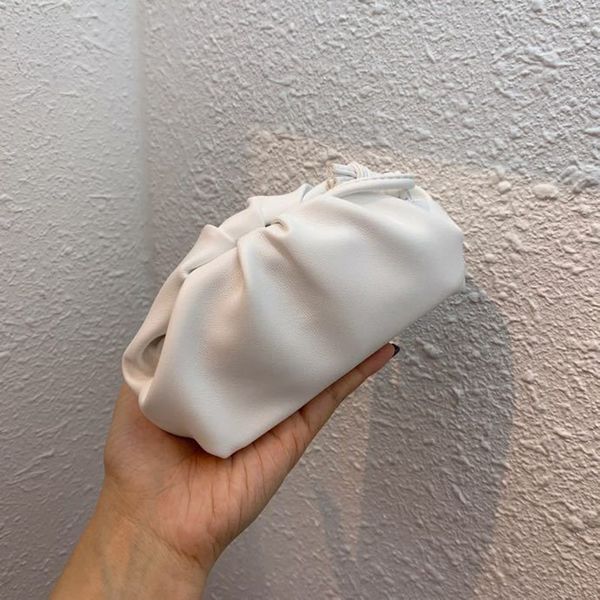 

women day clutches bag new cloud shape pleated dumpling shoulder messenger bag cute mini lady crossbody bags