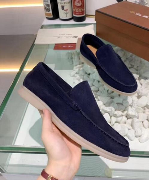 

2020 2019 spring fall mens black chocolate beige suede real leather fashion driver moccasins slipper slip on summer walk casual loafers