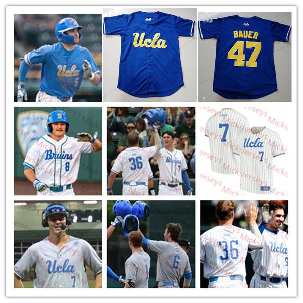 

custom ucla bruins baseball jersey 19 jack ralston 32 ryan garcia 45 nathan hadley 35 kyle mora 55 jesse bergin zach pettway ucla jersey, Black
