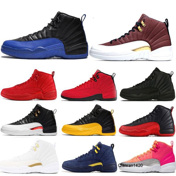 

12s basketball shoes winterized wntr gym red 12 white black flu game royal ball punch university gold blue taxi sports sneaker trainers
