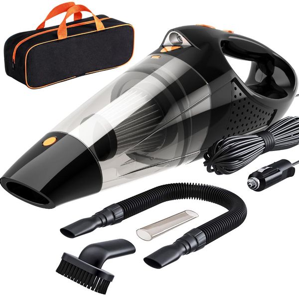 

latest version car vacuum cleaner dc 12 volt wet/dry auto vacuum cleaner with storage bag and led light