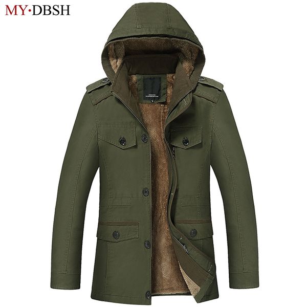

autumn winter men's jacket coats men outdoors new fashion casual thick warm fur lined hooded down & parkas s~6xl, Black