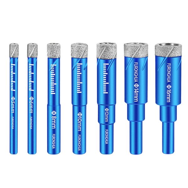 

7pcs floor tiles vitrified brick drilling bits granite marble hole opener glass ceramic dry dril