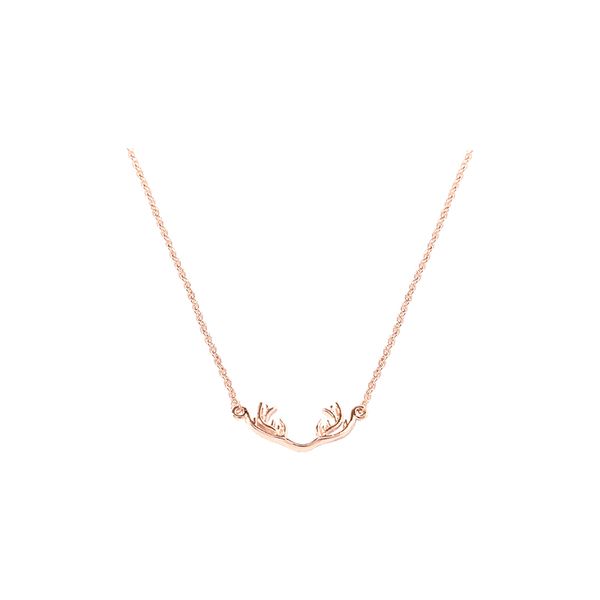 

clavicle chain japanese and korean students girl necklace chain deer have you necklace pendant valentine's day to send girlfrien, Silver