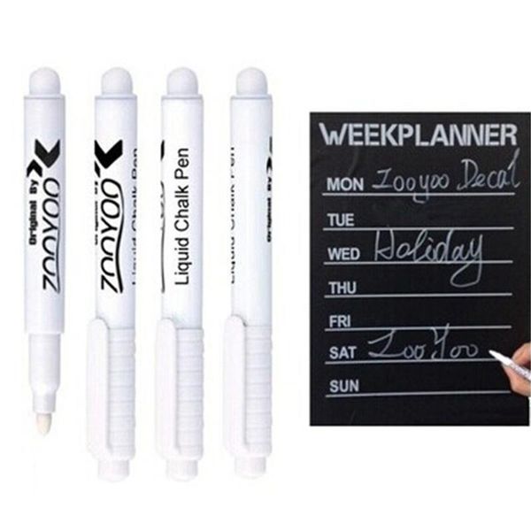 Белая жидкость Chalk Pen Маркер стекла Классная доска стираемая Liquid Ink Pen Для Классная доска Window White Pen DBC VT0279