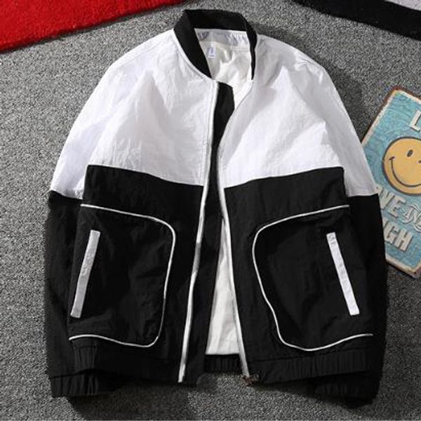 

mens hooded jackets fashion men 2019 new casual jacket 2 styles trend slim handsome student workwear clothes for male, Black;brown