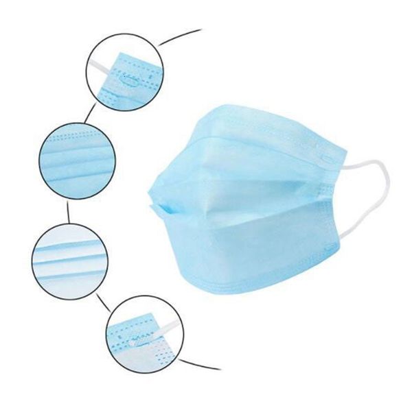 

dhl ship mask 5 10 days masks blue face 3 layer dust breathable facesanitary men and women mask a14d