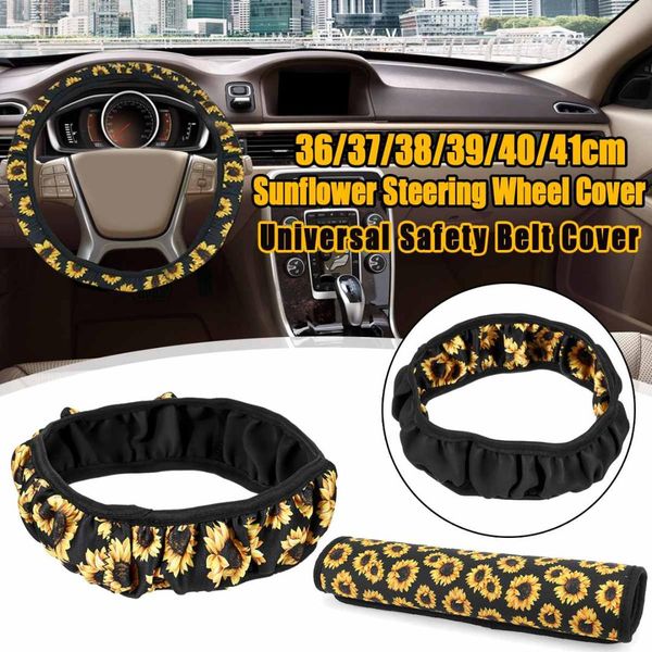 

универсальный шаблон подсолнечника 1шт машина руль крышка 1 шт. автомобиля ремень безопасности плеча pad обложка авто аксессуары для интерье