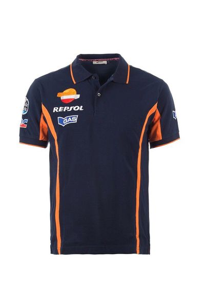 

hrc gas repsol design polo t-shirt motorcyclist casual cotton short polo t shirts gp shirts sport riding t-shirt