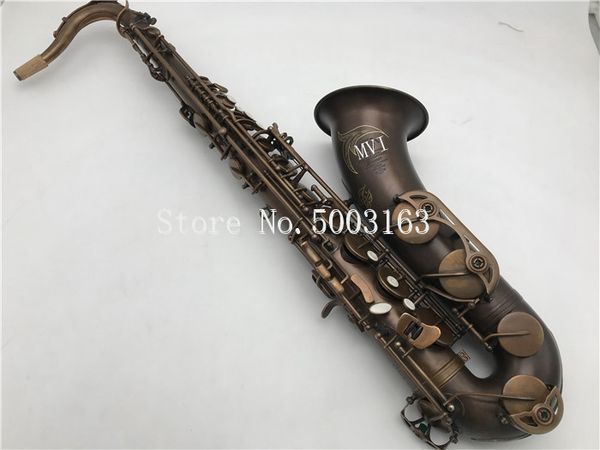 

New arrival mk vi tenor axophone bb axophone bra tube b flat unique retro ax mu ical in trument with ca e hipping