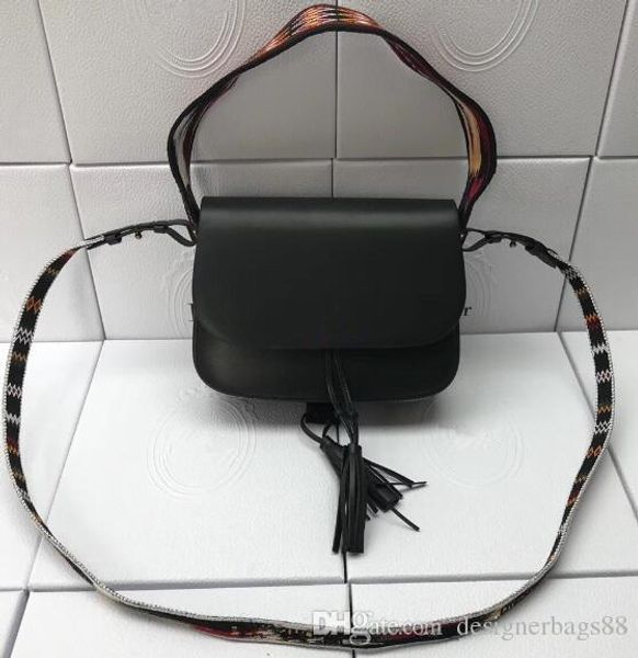 

luxury real leather embroidery shoulder strap bag tassel handbags flap bags designer bag chain handbag crossbody purse handbag