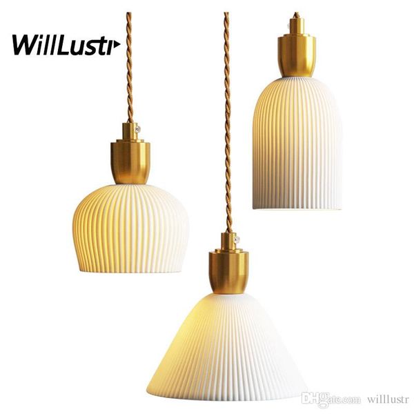 

nordic ceramic pendant lamp aluminum led suspension light l restaurant cafe bar dining room bedroom retro hanging lighting
