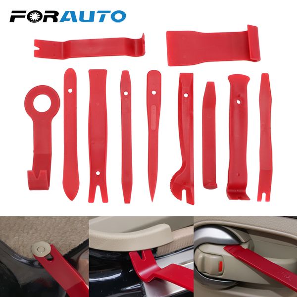 

forauto 11 pieces/set car removal kits door clip trim removal tool interior radio panel repair tool auto interior accessories