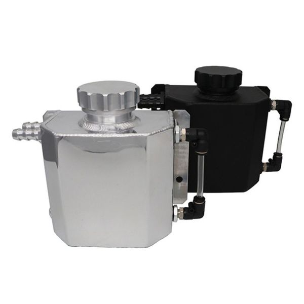 

1шт 1000мл алюминиевый масло поймать может бак резервуар с дренажной пробкой полированный a6he