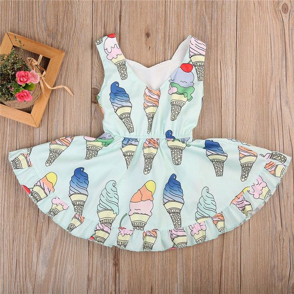 

fashion ice cream lovely newborn baby girls floral romper dress jumpsuit playsuit summer outfits, Red;yellow