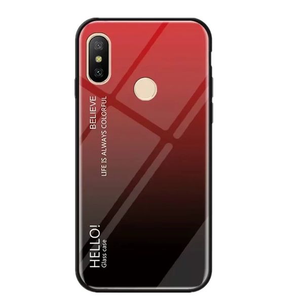 

чехол с градиентом из закаленного стекла для xiaomi 8
