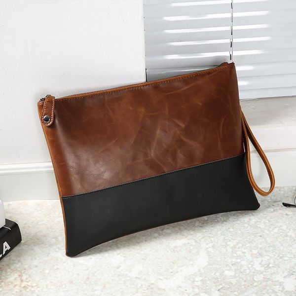 

crazy horse pu leather hand bag new retro fashion fashion hand bag