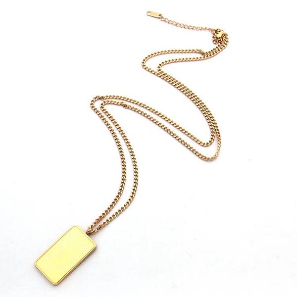 

luxury designer jewelry women necklaces stainless steel tag mens necklace mens 14k gold chains iced out pendant valentine's gift, Silver