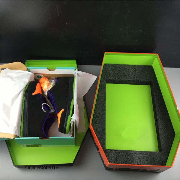 

wholesale with box 2020 new night of mischief black orange men women basketball shoes outdoor trainers size 36-45