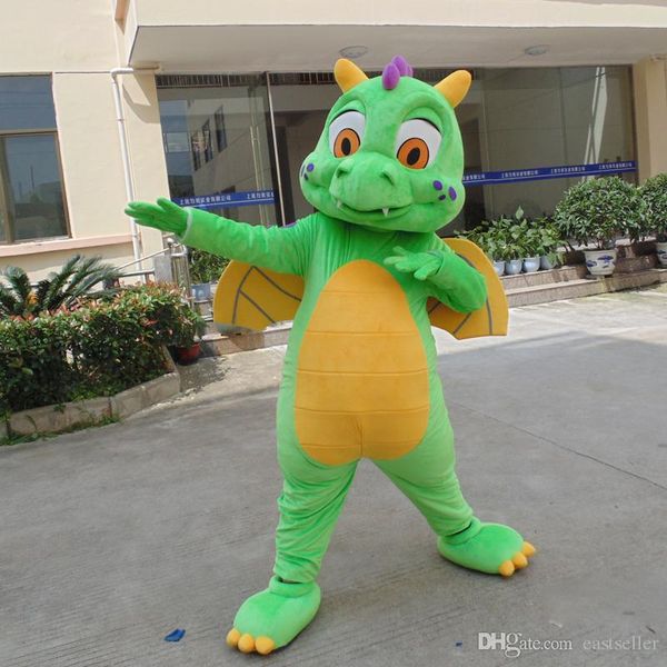 

заводские розетки супер милый прекрасный зеленый динозавр костюм талисмана драконы необычные хэллоуин рождественская вечеринка платье беспла, Red;yellow