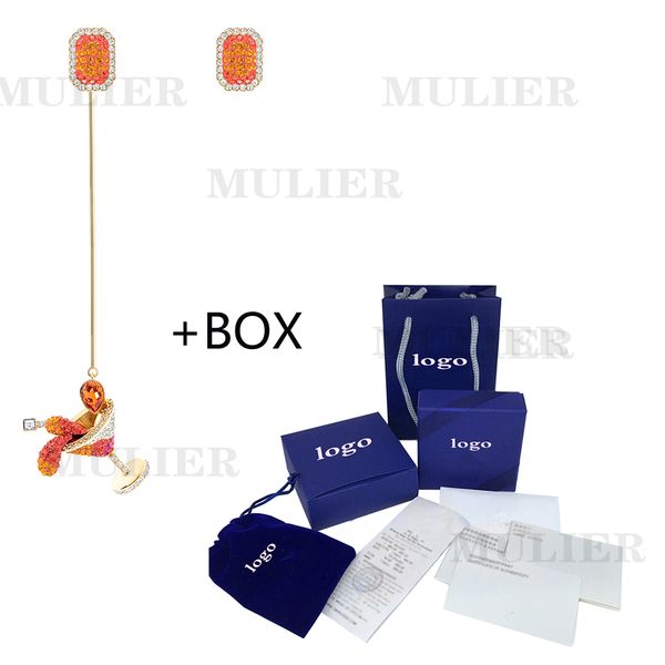 

swa 2019 mulierno regrets cocktails sweet holidays warm and playful send girlfriends gifts fashion stud earrings5457499, Golden;silver