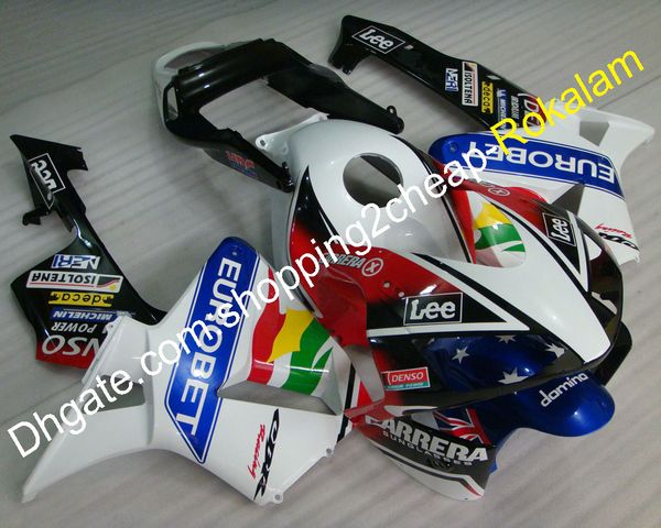 

cbr600 rr body fairings kits for honda cbr600rr f5 2003 2004 600rr 03 04 motorbike bodywork abs plastic fairing set (injection molding