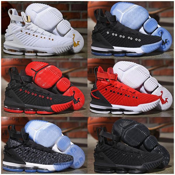

новое поступление lebron xvi 16 row баскетбольная обувь детская обувь для qaulitys мужские тренеры 16s hfr спортивные кроссовки, Black
