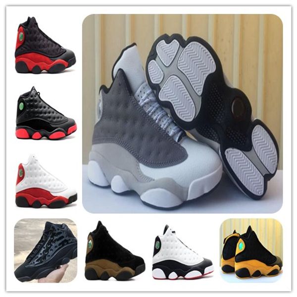 

13 atmosphere grey basketball shoes 13s cap and gown hyper royal olive bordeaux chicago bred 13s wheat sports shoes men athletics with box