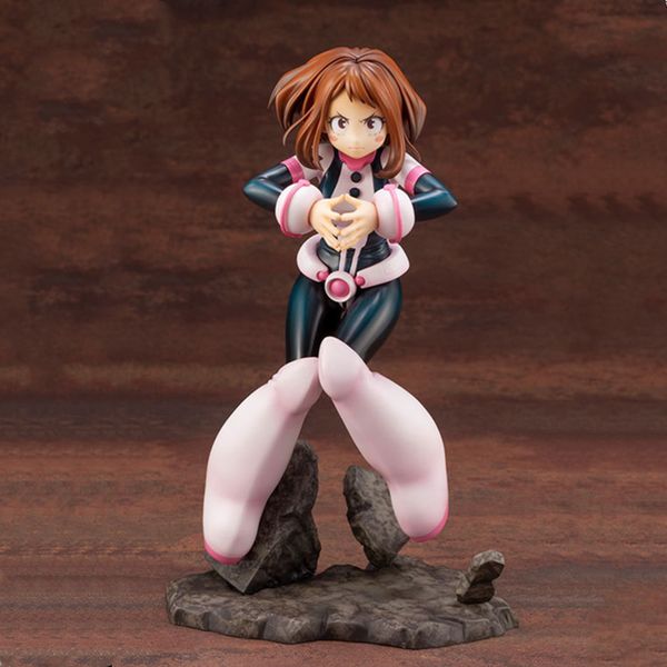 

anime figure my hero academia ochaco uraraka action figma girl toys boku no hero academia artfx j brinquedos model doll figurine t200413