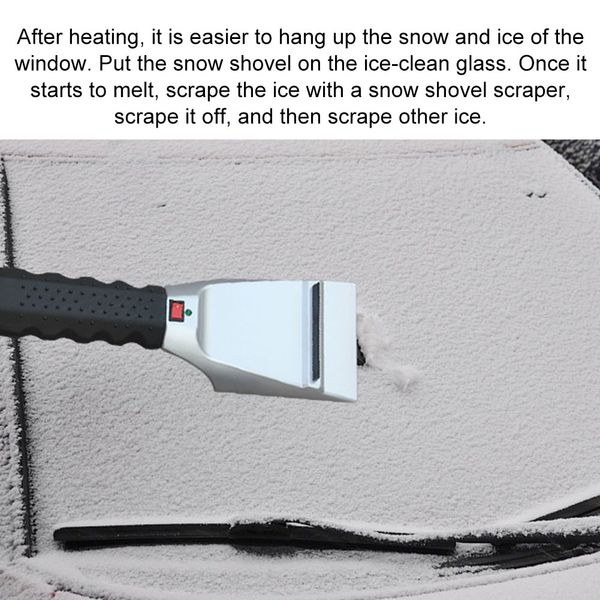 

12v electric heated scraper snow removal car truck windshield defrost tool v-best