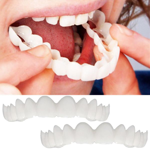 

2pc in tant keep mile comfort fit flex co metic teeth denture teeth co metic veneer imulation brace denture