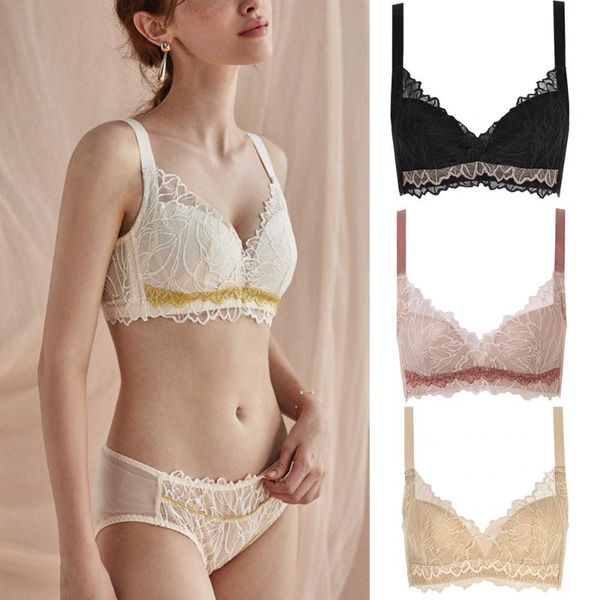 

selling women push up anti-sag no steel ring wire floral embroidery lace full cup bra elegant soft lady underwear, Red;black
