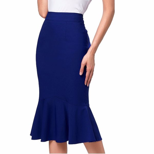 

wine black high waist skirts womens slim pencil mermaid skirt women business office party midi skirt big size saia faldas, Black;gray