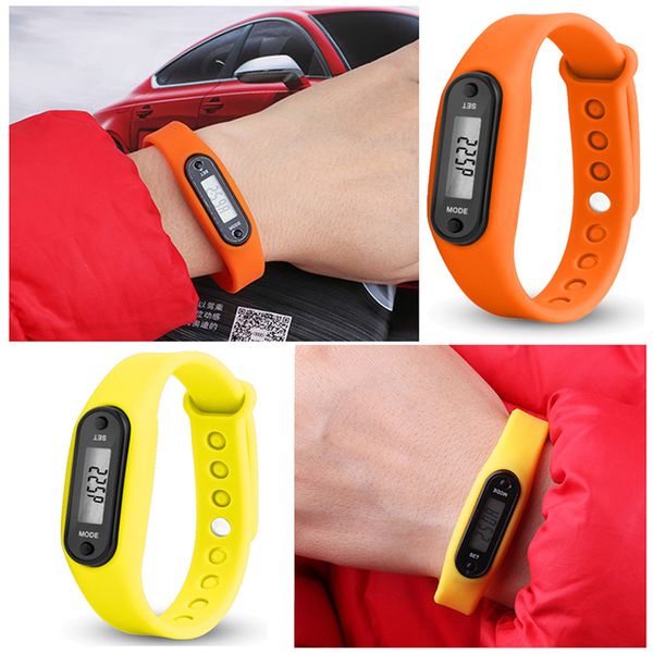 

fitness tracker lcd silicone wrist pedometer run step walk distance calorie counter wrist sport multi-function polar watch