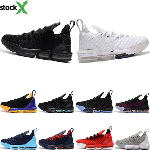 

new designerthru 5 le king 16 man basketball shoes mens fresh bred triple black oreo the lakers trainers men sports sneaker size 7-12