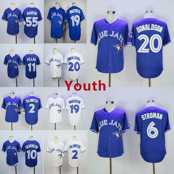 

Wholesale Youth 19 Bautista 20 Donaldson 6 Stroman 2 Tulowitzki 10 Encarnacion 11 Pillar 55 Martin Home Cool Jerseys