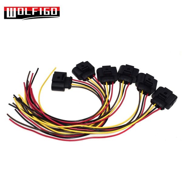 

wolfigo new ignition coil connector repair kit harness plug wiring for /vw / seat / 1j0973724,8k0973724