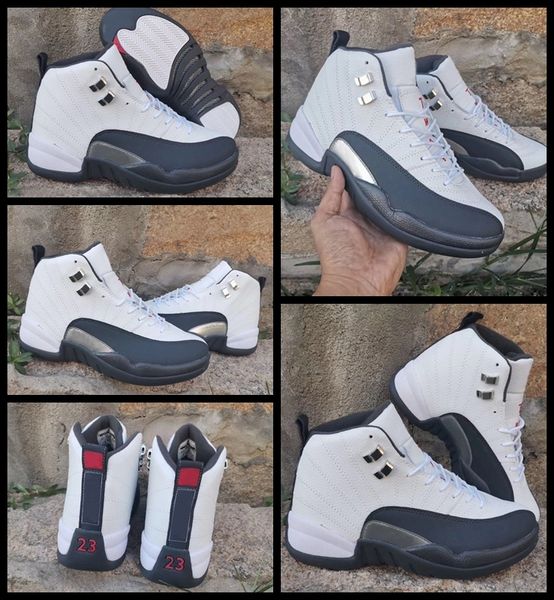 

new 2020 12 xii white grey mens basketball shoes 12s man trainers sports sneakers jumpman outdoor baskets athletic des chaussures with box