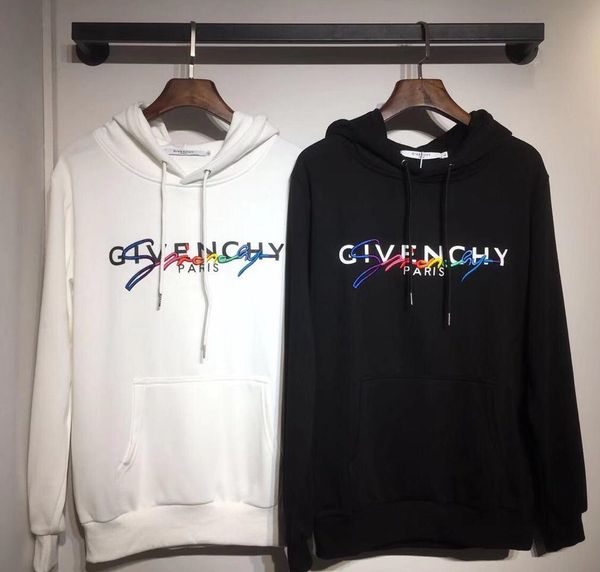 

19fw luxurious paris brand design given hooded hoodie men women fashion letter logo casual streetwear sweatshirts outdoor sweatshirt, Gray;blue