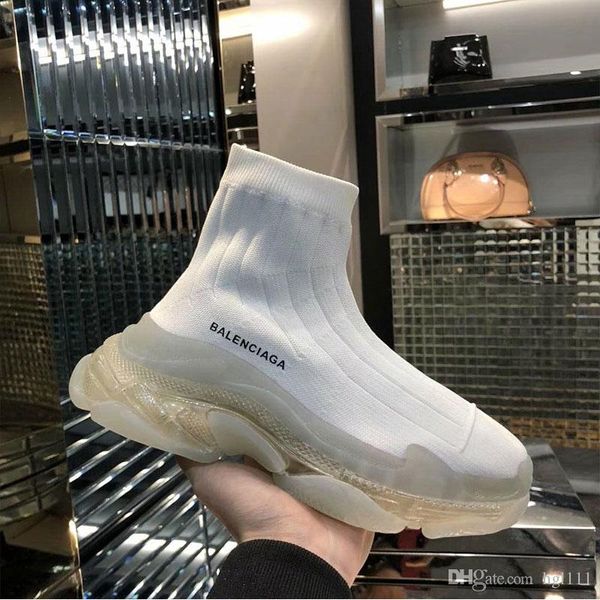 

men's shoes authentic breathable socks shoes men's autumn and winter new elastic socks boots fashion increase high sh