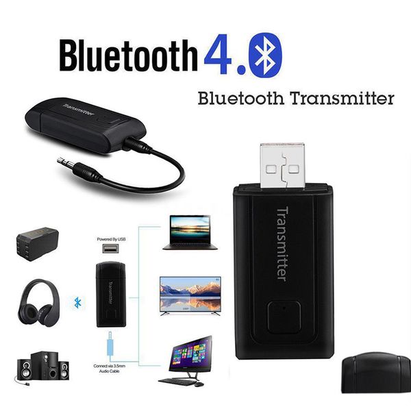 

bluetooth v4 transmitter wireless a2dp 3.5mm stereo audio music adapter