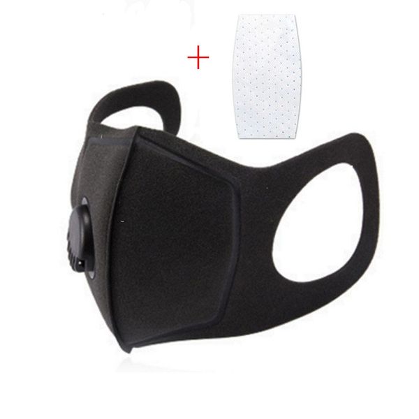 

cotton pm2.5 black mouth masks anti dust masks activated carbon filter mouth-muffle bacteria proof flu face masks with filter